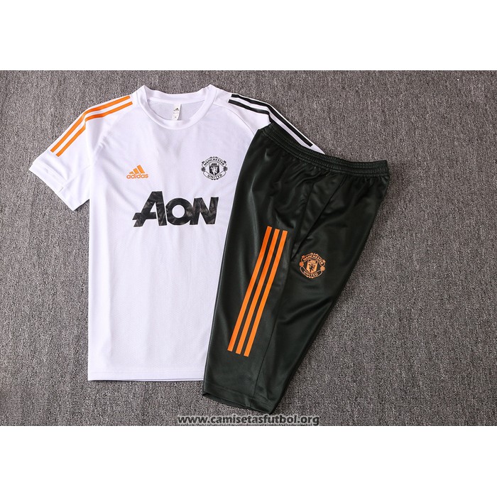 Chandal del Manchester United Manga Corta 2020/2021 Blanco